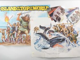 WALT DISNEY: THE ISLAND AT THE TOP OF THE WORLD (1974) A pair of UK Quad film posters (killer