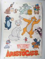 WALT DISNEY: THE ARISTOCATS (1970) UK 60" x 40" 'Characters' Film Poster - rolled