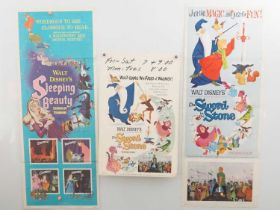 WALT DISNEY: A pair of US Insert movie posters comprising SLEEPING BEAUTY (1959) - minor stains -