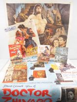 A selection of international film memorabilia items for: DOCTOR ZHIVAGO (1965) US 60 x 40, UK