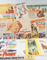 WALT DISNEY: A group of original film posters comprising: ROB ROY (1954) one sheet, ROB ROY (1954) -