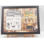 SHIVER AND SHAKE - Mike Lacey - framed and glazed original cover art and comic display