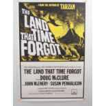 THE LAND THAT TIME FORGOT (1974) A 1980s re-release - UK one sheet (rolled)