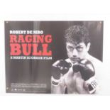 RAGING BULL (1980) - A UK Quad movie poster for the Martin Scorsese film featuring Robert De