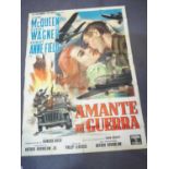 THE WAR LOVER (1962) (Amante di Guerra) - Italian 4-fogli - Angelo Cesselon artowk of Steve
