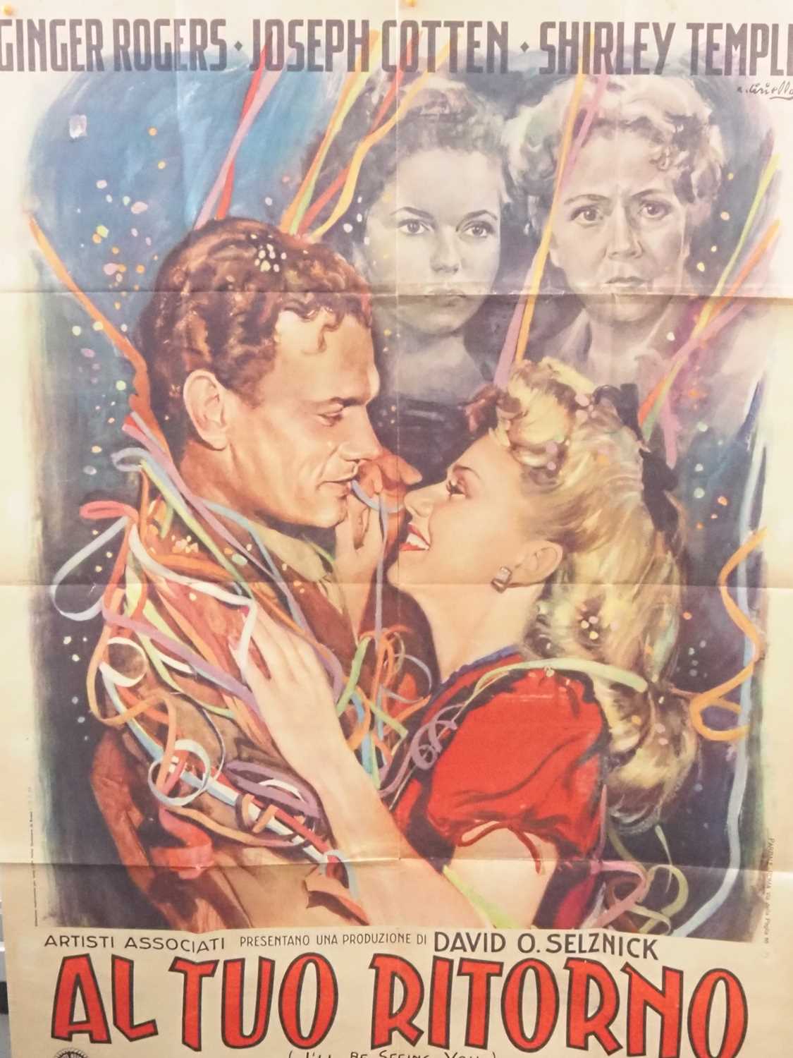 I'LL BE SEEING YOU (1944) - Italian 2-fogli - taped together - folded - Bild 2 aus 19