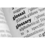 GLOSSARY - Important Information - Please Read