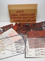 GENERAL MILLS/AIRFIX/PALITOY ARCHIVE: An original file titled "AIRFIX - General Dynamics, Zero,