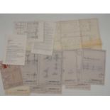 GENERAL MILLS/AIRFIX/PALITOY ARCHIVE: A small archive of plans, drawings and correspondence