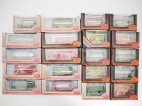 A group of EFE 1:76 scale diecast buses, all in provincial company liveries - VG/E in G/VG boxes (