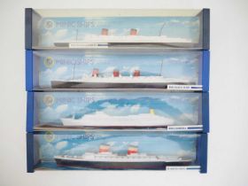 A group of HORNBY Minic ships (Period 2 Hong Kong) comprising the cruise ships Queen Elizabeth,