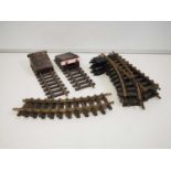 A quantity of LGB G gauge track sections - to include buffers and points - G (unboxed) (7)