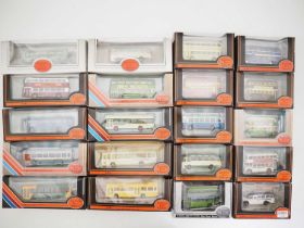 A group of EFE 1:76 scale diecast buses, all in provincial company liveries - VG/E in G/VG boxes (