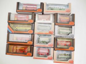 A group of EFE 1:76 scale diecast buses, all London based types - VG/E in VG boxes (14)