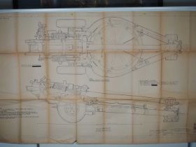 GENERAL MILLS/AIRFIX/PALITOY ARCHIVE: Detailed drawing/plan of British Field Gun. Painting guide?
