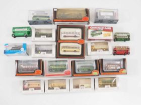 A group of boxed and unboxed 1:76 scale buses and lorries by EFE and others - G/VG in G/VG boxes
