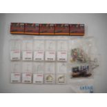 A group of MARKLIN Z gauge accessories to include electric signals, street lights and other