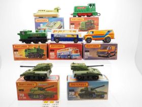 A group of MATCHBOX Superfast series vehicles comprising: 2 Rescue Hovercraft (in type J box), 24