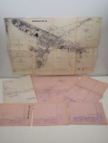 GENERAL MILLS/AIRFIX/PALITOY ARCHIVE: A group of very large paint plans/drawings for various