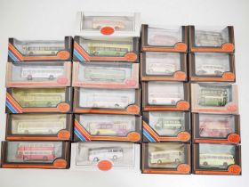 A group of EFE 1:76 scale diecast buses, all in provincial company liveries - VG/E in G/VG boxes (