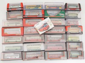 A large group of CORGI OOC 1:76 scale diecast buses, all provincial company liveries - VG/E in G/