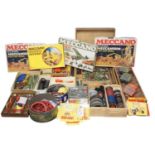 A very large quantity of mixed MECCANO items including unboxed components and some empty kit