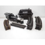 A group of unboxed G gauge model railway items by BACHMANN and LGB comprising Rio Grande steam