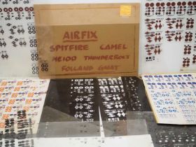 GENERAL MILLS/AIRFIX/PALITOY ARCHIVE: An original file titled "AIRFIX - Spitfire, Camel, ME109,
