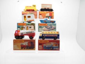 A group of MATCHBOX Superfast series vehicles comprising: 24 Diesel Shunter, 25 Flat Car /