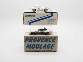 A pair of 1:43 scale hand built resin models by PROVENCE MOULAGE - both Le Mans Jaguar E Type