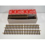 A box of LGB G gauge track sections to include straights and curves in 16000 curve sections box -