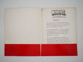 MARVEL UK PRESS PACK - Supporting information for the visit of Stan Lee to the UK to publicize