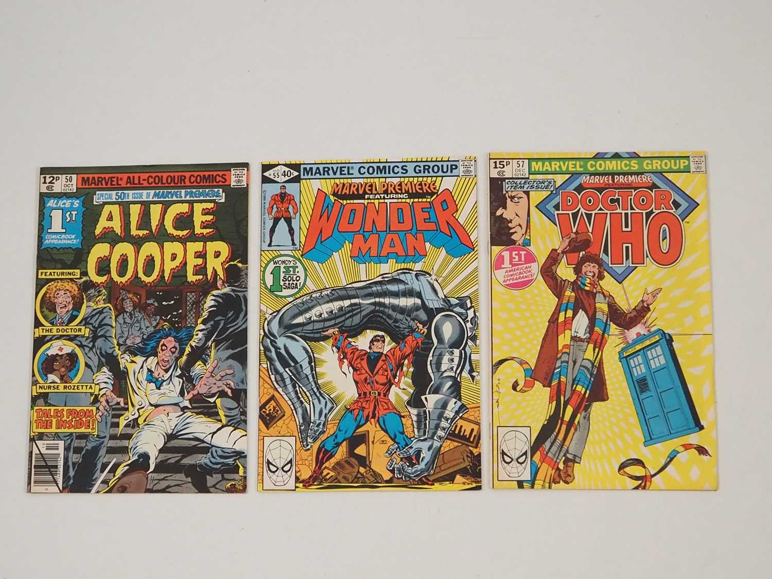 MARVEL PREMIERE #50, 55, 57 (3 in Lot) - (1979/1980 - MARVEL - US & UK Price Variant) - Includes the