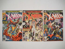 UNCANNY X-MEN #129, 130, 132 (3 in Lot) - (1980 - MARVEL - US & UK Price Variant) - Includes first