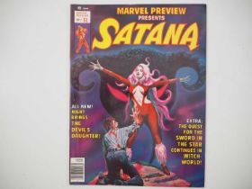 MARVEL PREVIEW: SATANA #7 (1976 - CURTIS) - First appearance of Rocket Racoon (Guardians of the