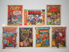 MARVEL UK FIRST ISSUE LOT 2 (7 in Lot) - Includes THE TITANS #1(1975) with FREE GIFT POSTER +