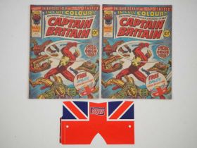 CAPTAIN BRITAIN #1 (2 in Lot) - (1976 - BRITISH MARVEL) - Dated October 13th - Origin and First