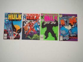 INCREDIBLE HULK #330, 340, 345 & 377 (4 in Lot) - (1987/1991 - MARVEL) - Classic Hulk Covers -