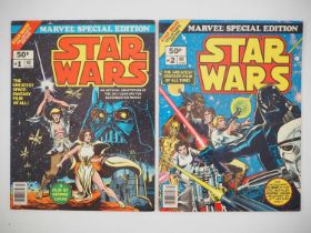 STAR WARS: MARVEL TREASURY EDITIONS #1 & 2 (2 in Lot) - (1977 - MARVEL - UK Price Variant) - Full