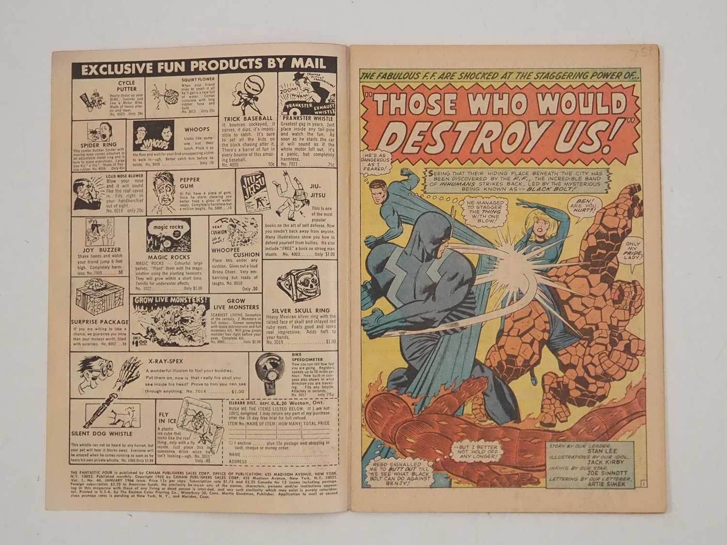 FANTASTIC FOUR #46 (1966 - MARVEL) - The first full appearance of Black Bolt + the second team - Bild 2 aus 10