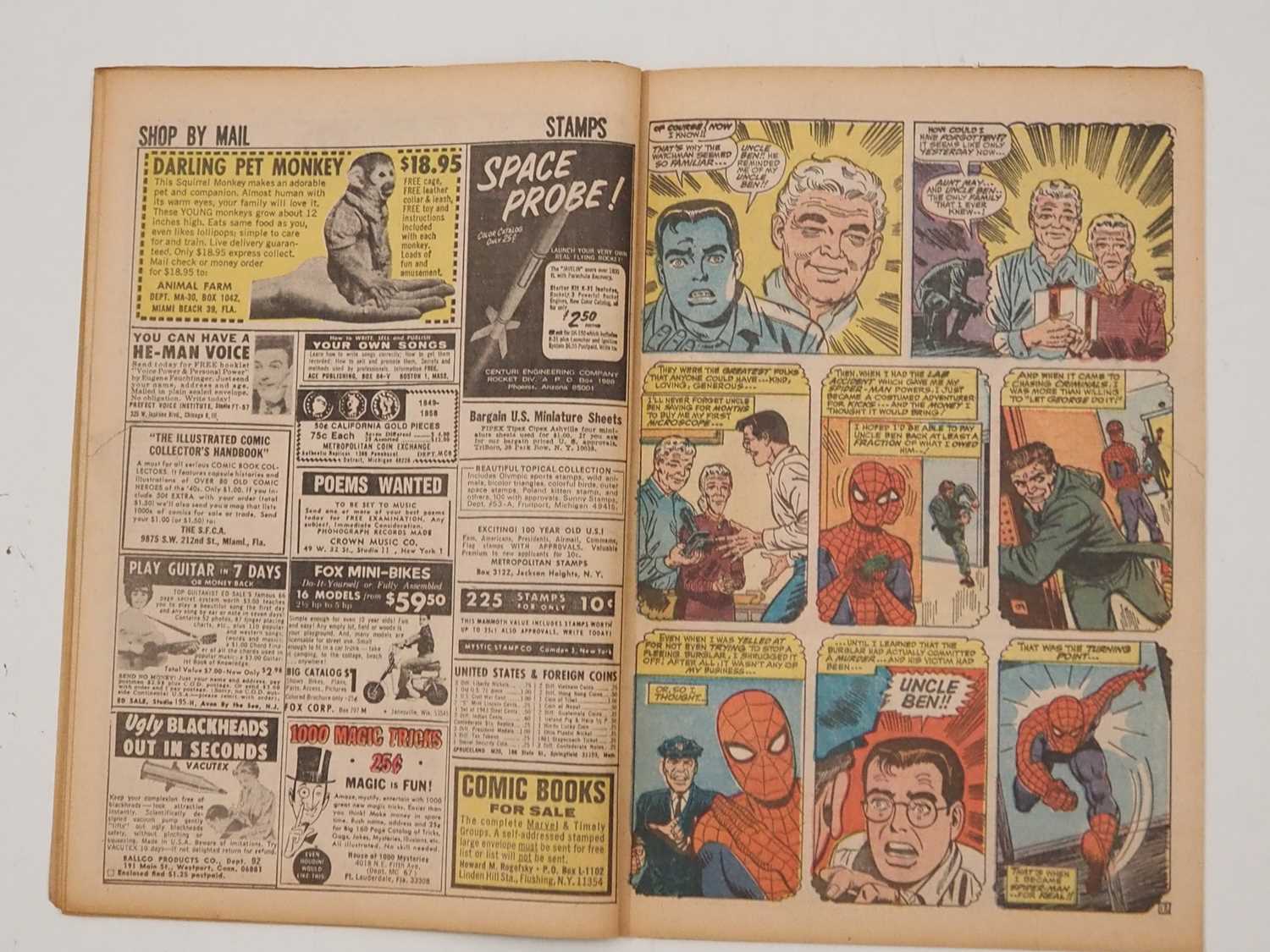 AMAZING SPIDER-MAN #50 - (1967 - MARVEL - UK Price Variant) - RED HOT KEY Book & Character + With - Bild 17 aus 30