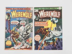 WEREWOLF BY NIGHT #32 & 33 (2 in Lot) - (1975 - MARVEL - UK Price Variant) - HOT Book - First and