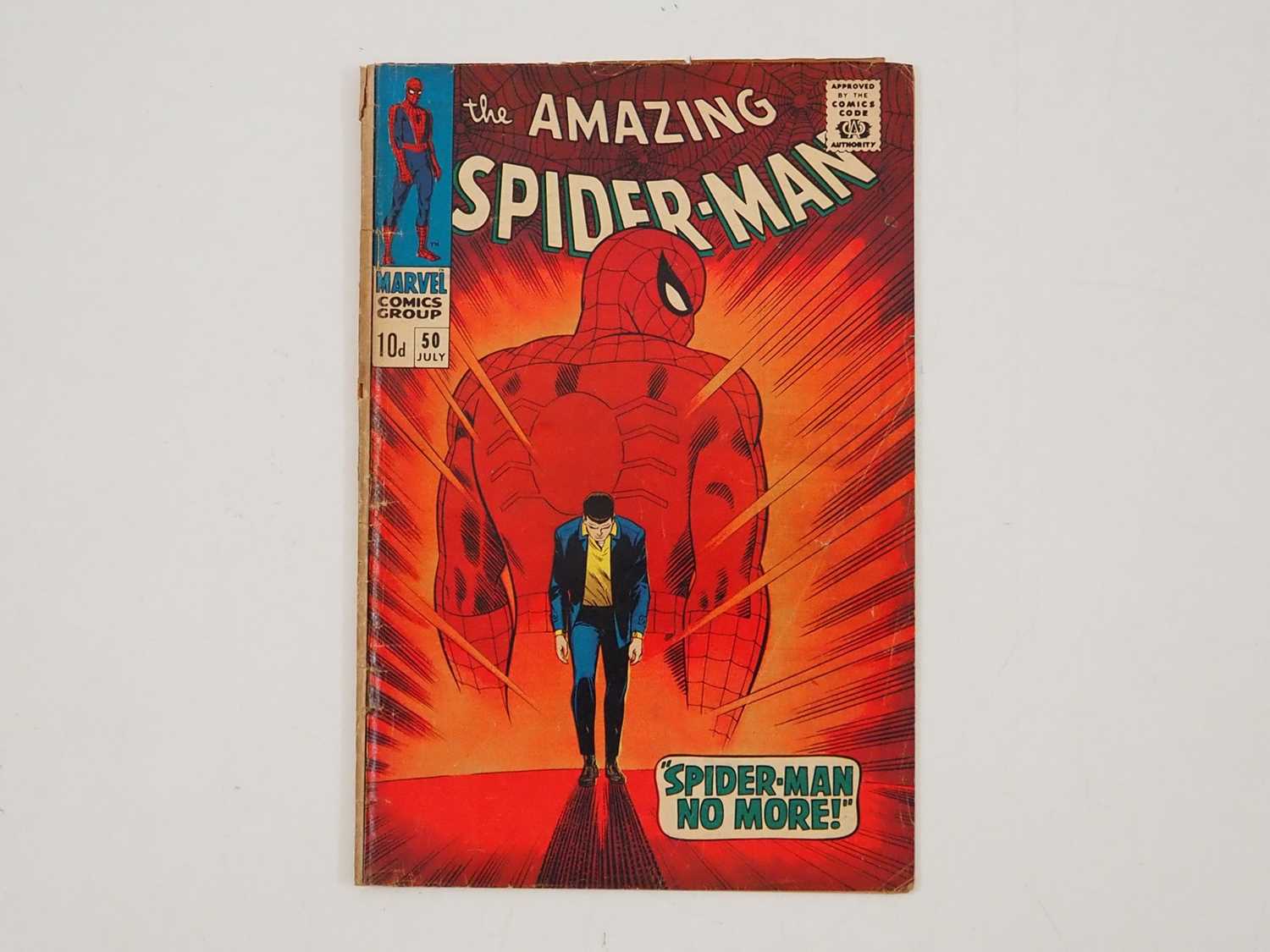 AMAZING SPIDER-MAN #50 - (1967 - MARVEL - UK Price Variant) - RED HOT KEY Book & Character + With