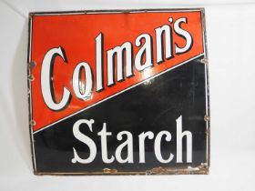 Colman's Starch enamel sign 92cmx97cm