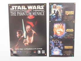 STAR WARS: EPISODE 1 THE PHANTOM MENACE (1999) - A promotional poster for the release of the