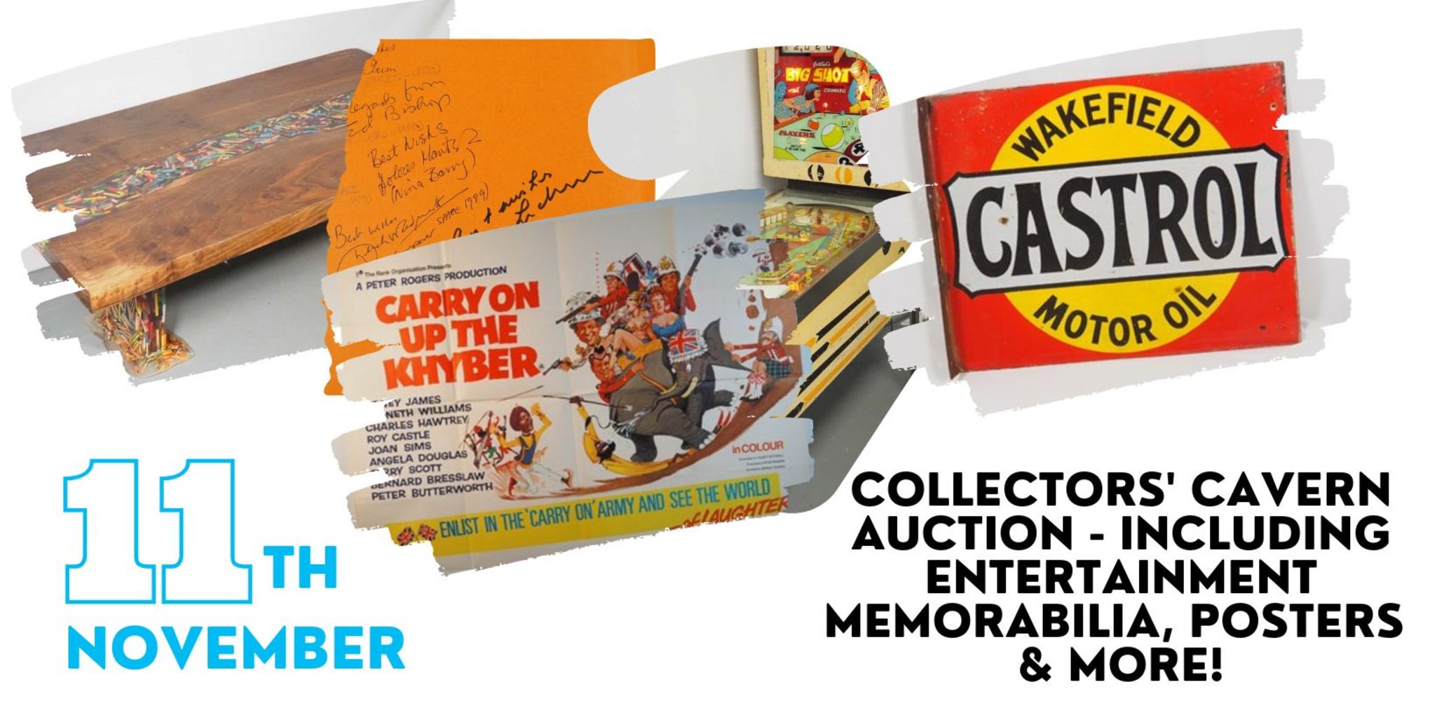 Collectors' Cavern Auction - including entertainment memorabilia, posters and more!