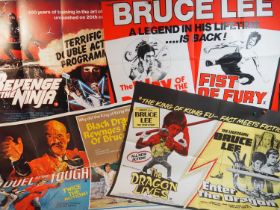 A group of four martial arts film related double bill UK Quad film posters comprising: THE DRAGON