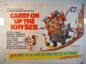 CARRY ON UP THE KHYBER (1968) - Fratini Art - UK Quad film poster - folded