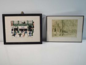 A pair of limited edition prints comprising: 'Hyde Park Corner' 2/50 together with 'Summer Covent