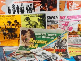 A large group of mixed UK Quad double bill film posters to include: THE WARRIORS / DEATH WISH and